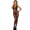 Subblime - 951993 Bodystocking Résille Transparente Noire Sans Fourrure Taille Unique
